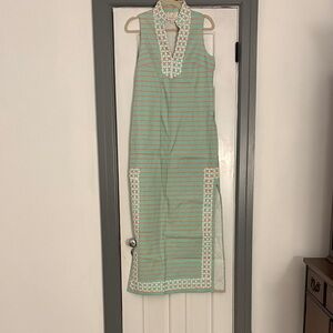 Sail to Sable Mint and White Striped Maxi Dress